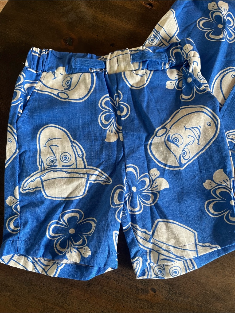 Disney Pixar Toy Story Boys 4T Hawaiian Shirt Shorts Set Blue NWT - Picture 5 of 9